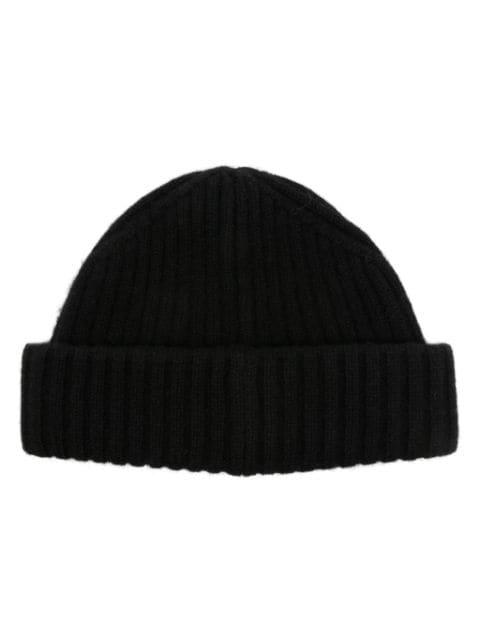 cashmere ribbed-knit beanie by TOTEME