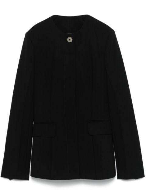 collarless cinched jacket by TOTEME