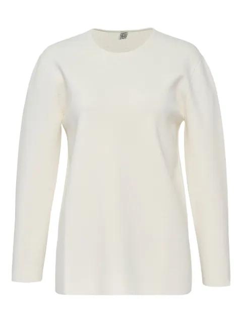 crew-neck long-sleeve sweater by TOTEME