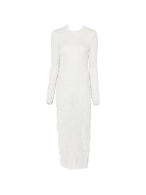 crinkled knit long-sleeve dress by TOTEME