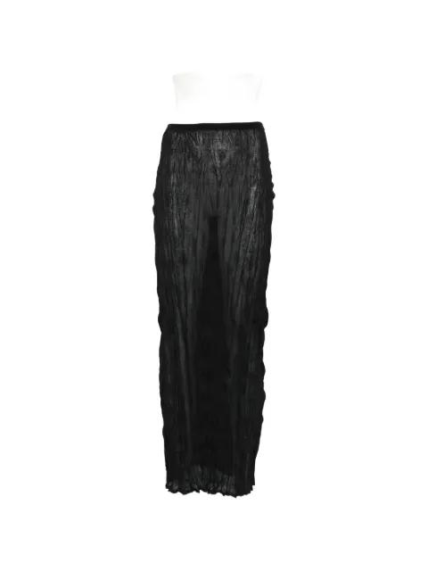 crinkled maxi skirt by TOTEME