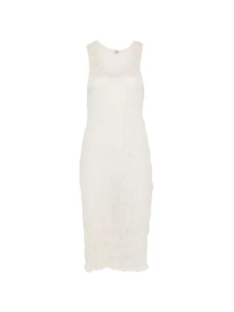 crinkled midi dress by TOTEME