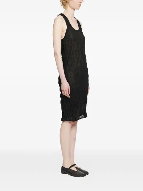 crinkled tank dress by TOTEME