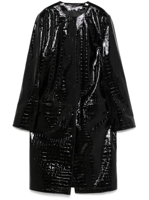 crocodile-embossed coat by TOTEME