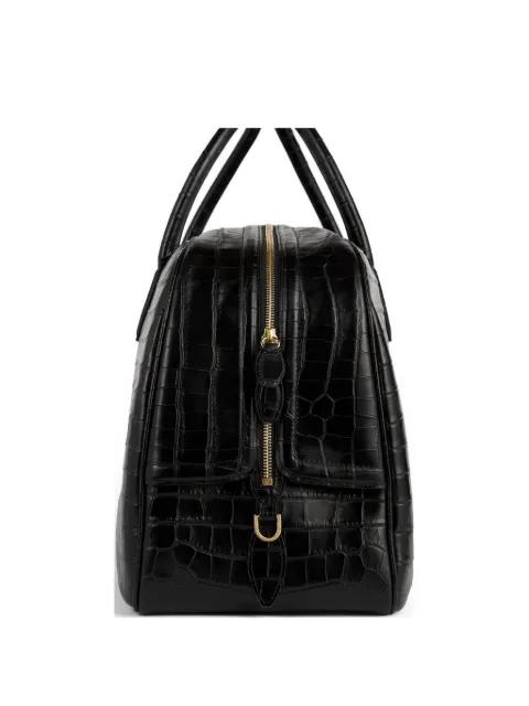 crocodile-embossed travel bag by TOTEME