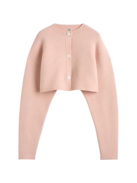 cropped oversized cardigan by TOTEME