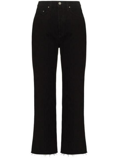 cropped straight-leg jeans by TOTEME