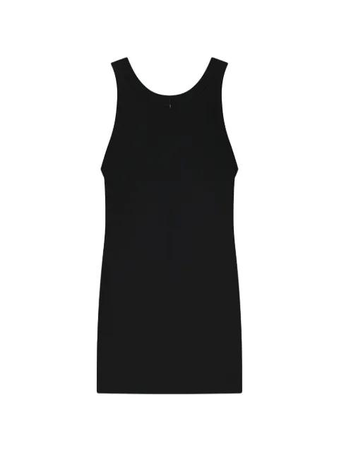 curved satin tank top by TOTEME