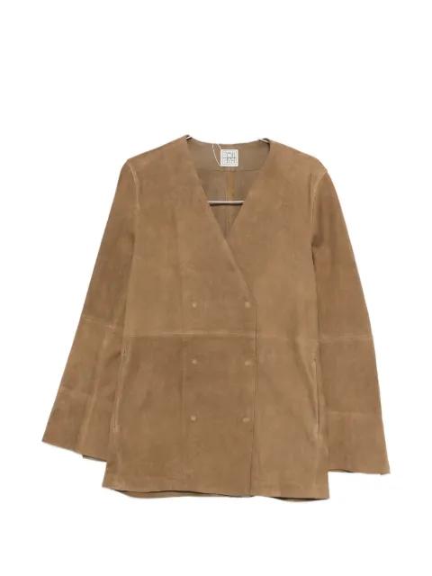 double-breasted V-neck jacket by TOTEME