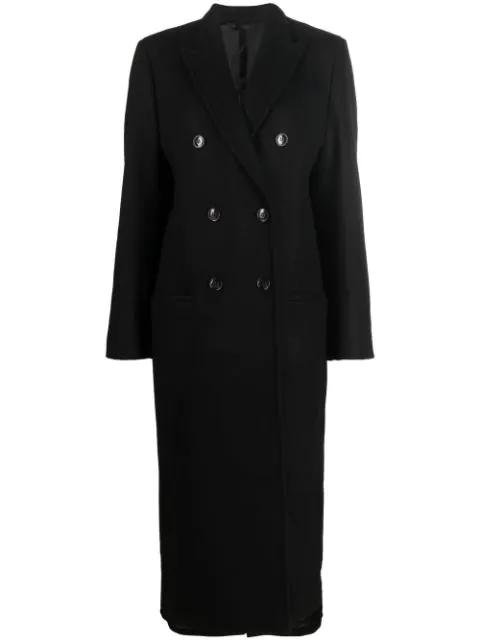 double-breasted wool overcoat by TOTEME