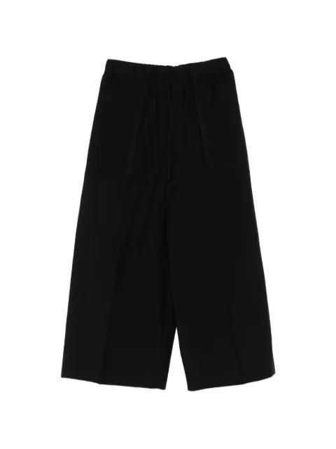 drawstring patch-pocket trousers by TOTEME