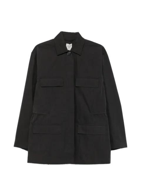 drawstring-waist pocket-detail jacket by TOTEME