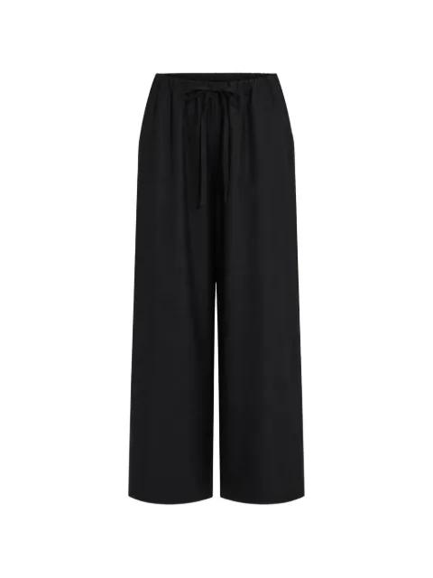 drawstring-waist wide-leg trousers by TOTEME