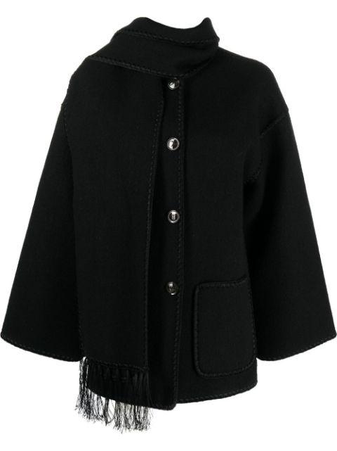 embroidered scarf jacket by TOTEME