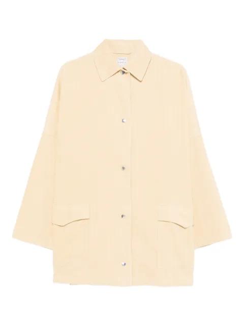 flap-pocket coat by TOTEME