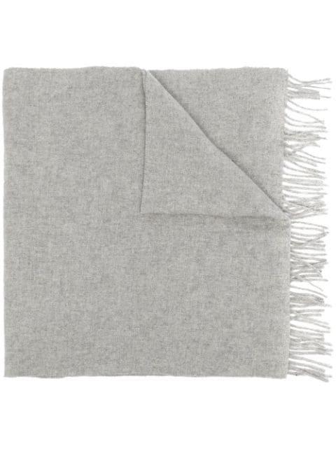 fringe-edge virgin wool scarf by TOTEME