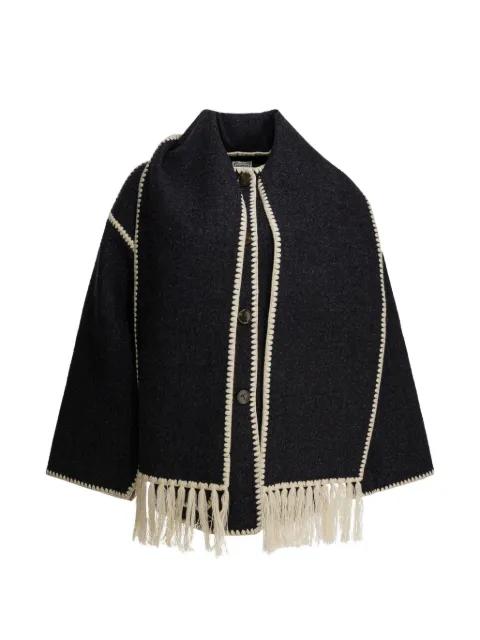 fringe trim coat by TOTEME