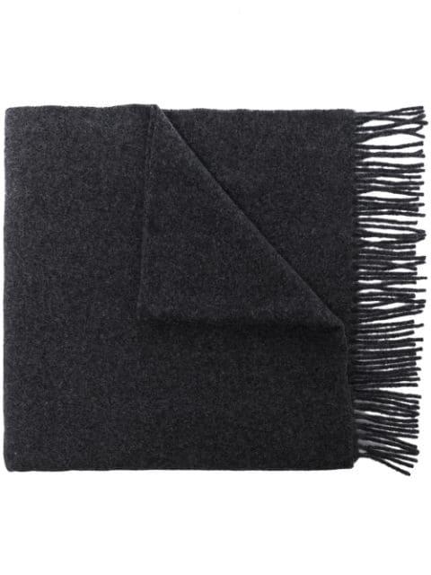fringed-edge wool scarf by TOTEME