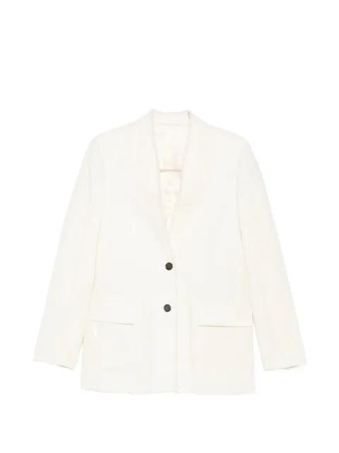 fringed-trim blazer by TOTEME