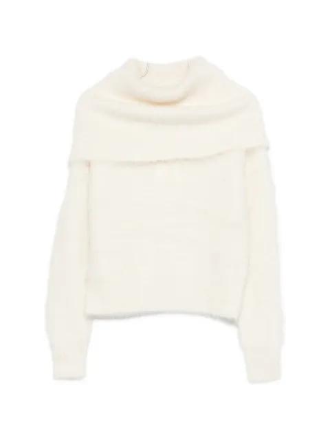 funnel-neck sweater by TOTEME