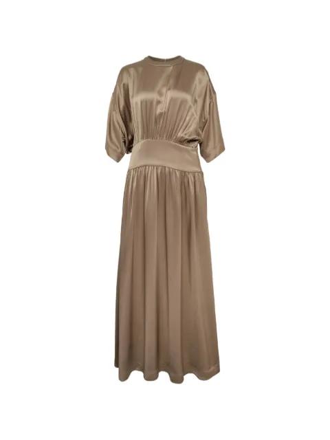 gathered detail dress by TOTEME