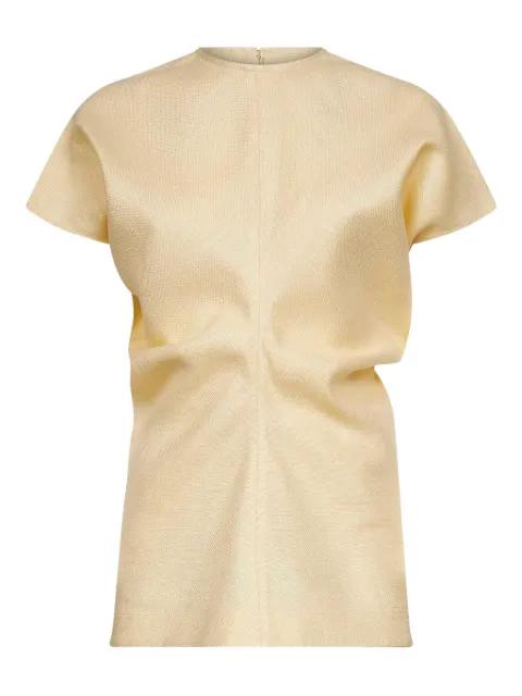gathered short-sleeve top by TOTEME