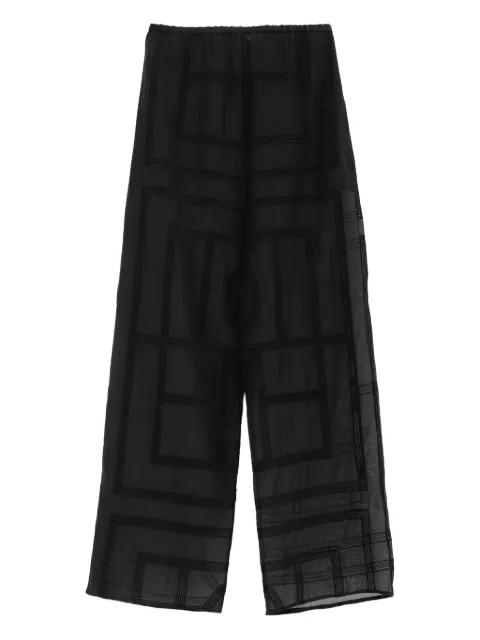 geometric-pattern pants by TOTEME