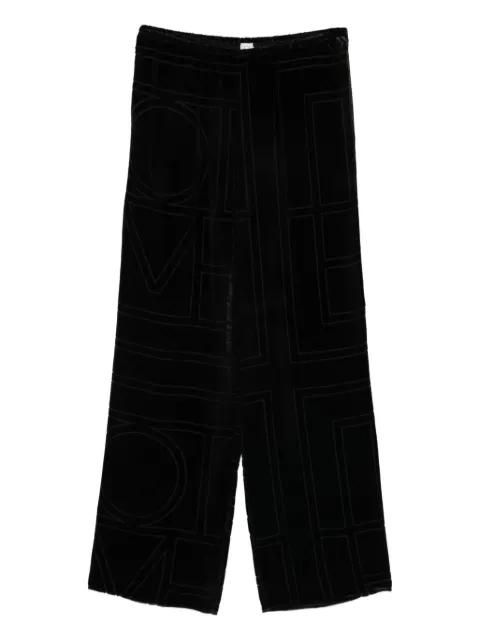 geometric-pattern trousers by TOTEME