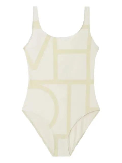 geometric-print swimsuit by TOTEME