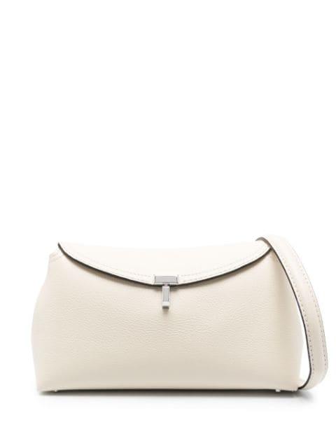 grained-leather T-Lock shoulder bag by TOTEME