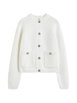 hammered-button cardigan by TOTEME hammered-button cardigan by TOTEME