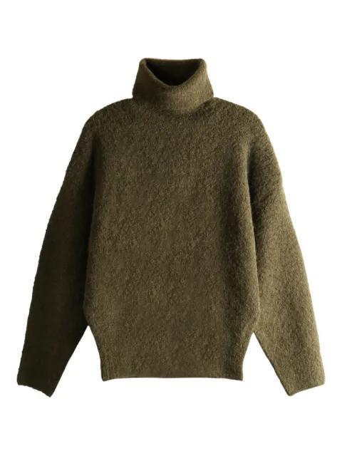 high-neck wool sweater by TOTEME