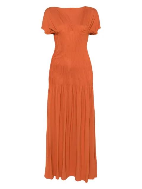 knife-pleated maxi dress by TOTEME