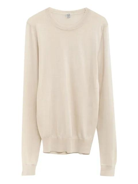 knitted crew-neck jumper by TOTEME