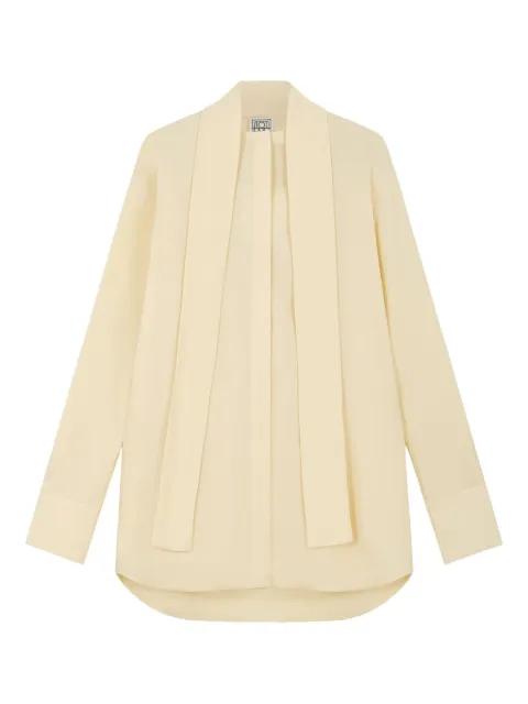 lavalliere-detail shirt by TOTEME