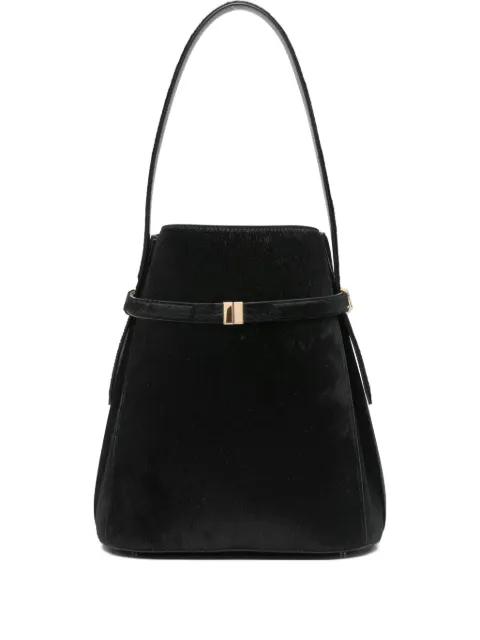 leather bucket bag by TOTEME