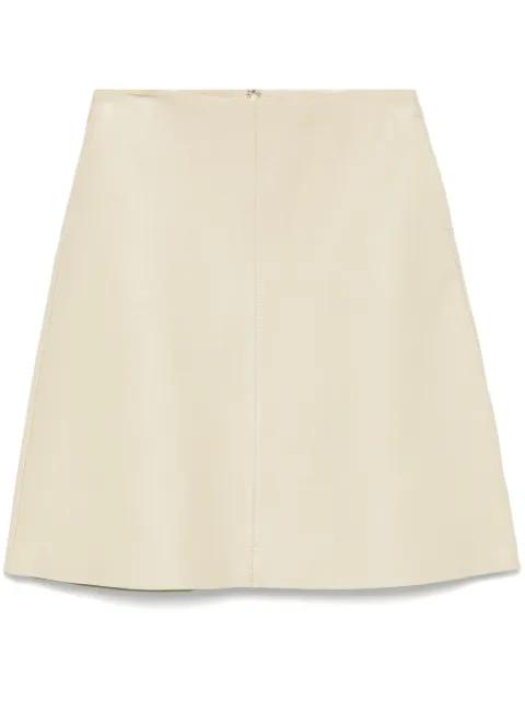 leather mini skirt by TOTEME