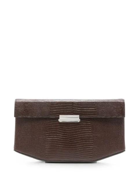 lizard-effect leather shoulder bag by TOTEME