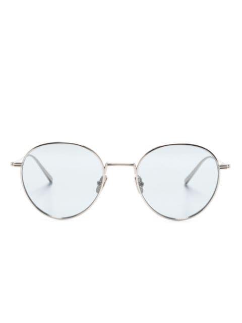 logo-engraved round-frame sunglasses by TOTEME