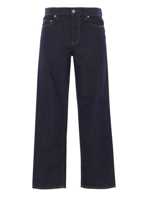 logo-patch jeans by TOTEME
