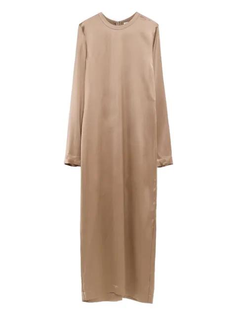long satin dress latte by TOTEME