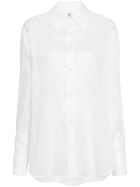 long-sleeve cotton shirt by TOTEME