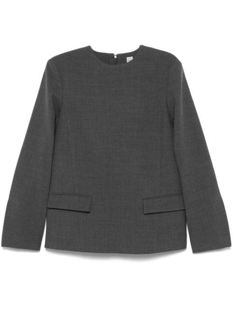 mélange-effect blouse by TOTEME