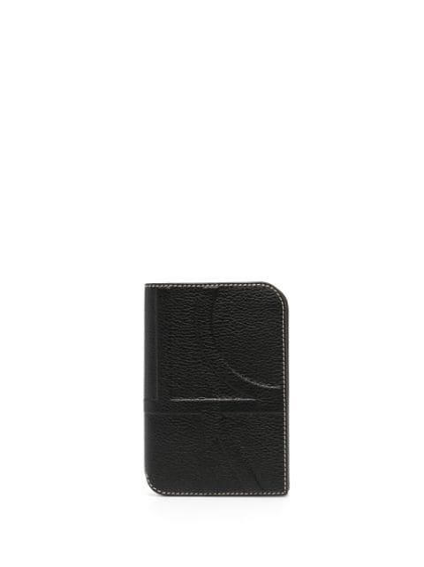 monogram embossed wallet by TOTEME