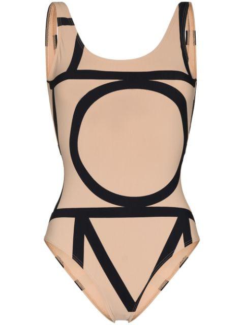 monogram swimsuit by TOTEME