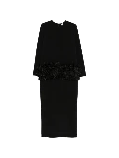 petal-detail maxi dress by TOTEME