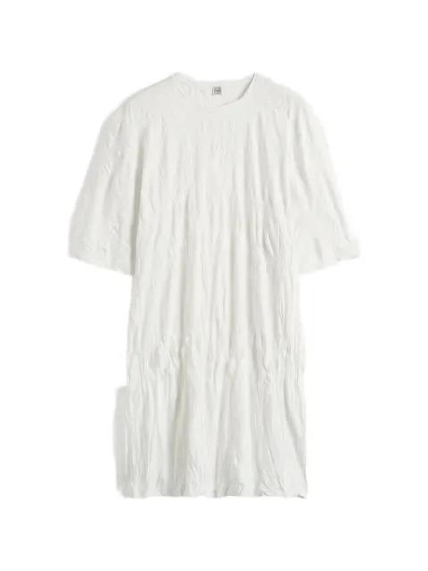 relaxed tee dress off-white by TOTEME
