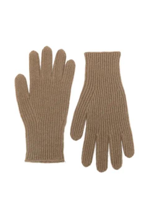 ribbed cashmere gloves by TOTEME