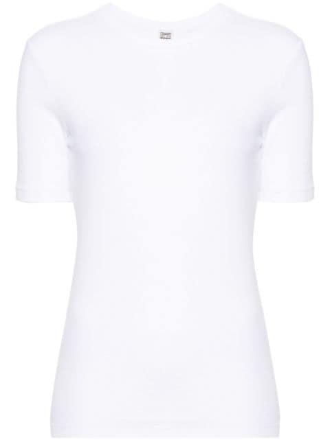 ribbed cotton T-shirt by TOTEME