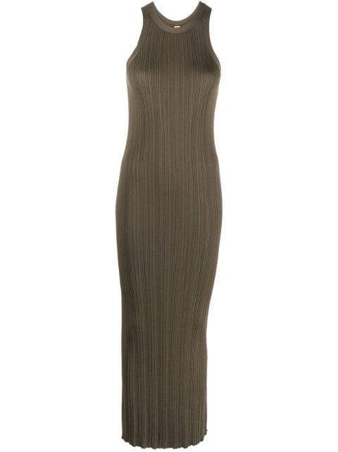 ribbed-knit racerback dress by TOTEME